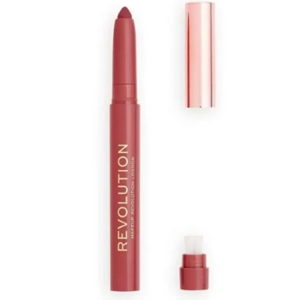 Revolution Velvet Kiss Lip Crayon, Rose, NWT